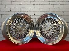 4X 15" BBS RS Mesh style 4X100 roues JDM à plat profond pour VW HONDA NISSAN ...