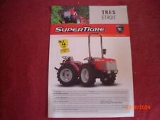 PROSPECTUS   PUBLICITAIRE  TRACTEUR  ARTICULE  CARRARO  SUPERTIGRE   ETROIT