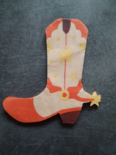 Serviettes papier santiag - serviettes,