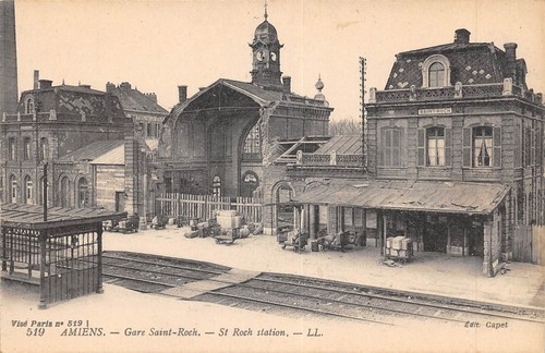 Cpa amiens la gare - amiens,