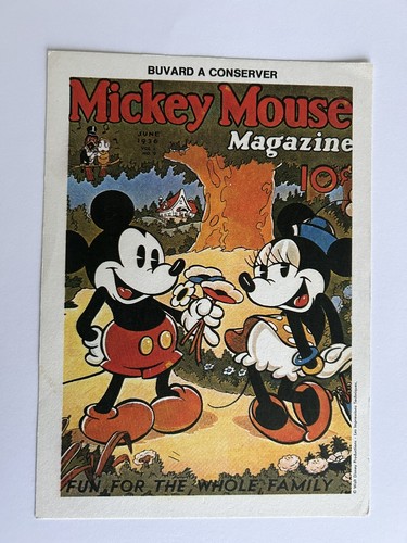 Ancien buvard mickey mouse - ,