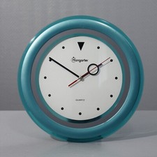 Vintage Hangarter Wall Clock Post Modern Design Memphis 1980s