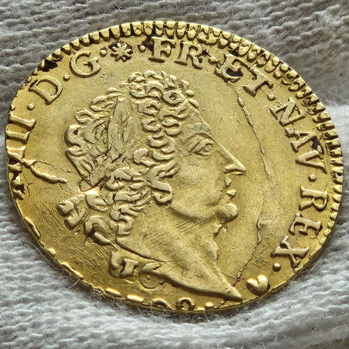 Louis xiv d or - xiv,, 1/2