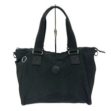 Auth Kipling - Black Nylon Canvas Handbag