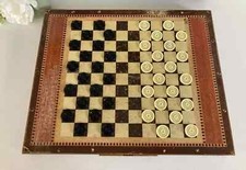 22⚜️ Old board game small horse game, & checkers game Garnier complete