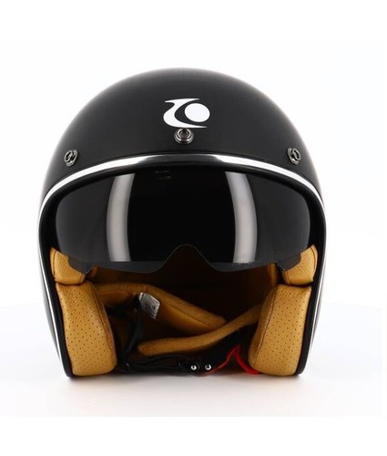 Casque jet noir - jet,
