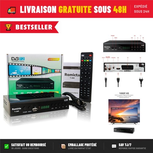 Décodeur tnt dvb - décodeur, hd