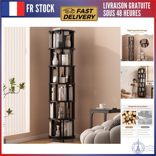étagère livres rotative - à,