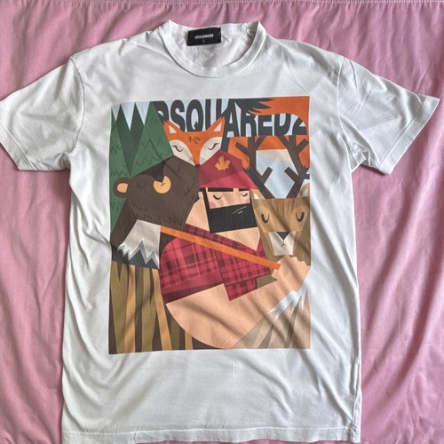 Dsquared2 men white animal - dsquared2, men's