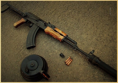 Poster affiche arme - gun, ak47