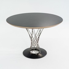 1950s Isamu Noguchi for Knoll Cyclone Dining Table with 42" Black Laminate Top
