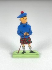 The Adventures of Tintin Metal Flat Figure Multicolor used from Japan