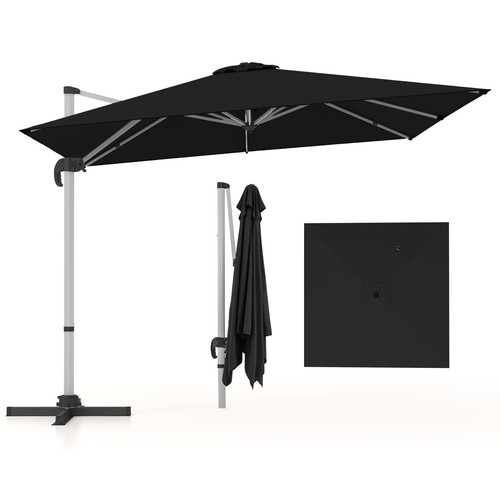 Parasol déporté 3x3m carré - déporté,
