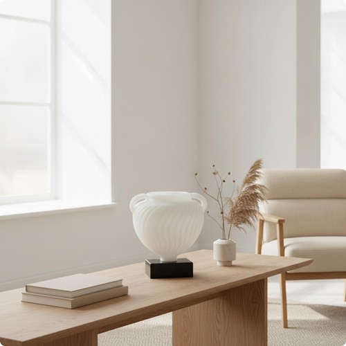 Vase avec socle - avec, en