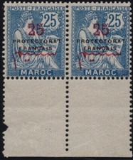 MAROC 44c**/MNH "S" renversé