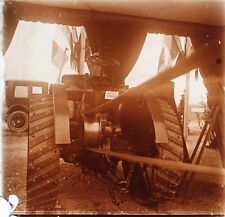 FRANCE tractor Fiat Italy 1921 vintage photo glass plate P74L25n
