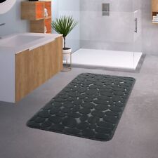 Tapis Salle De Bain Lavable Antidérapant Soft Motife Pierre