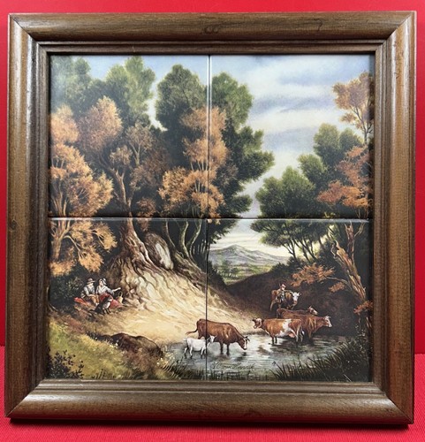Rare tableau carreaux - tableau, en