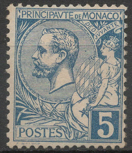 Timbre monaco année 1891 - timbre,