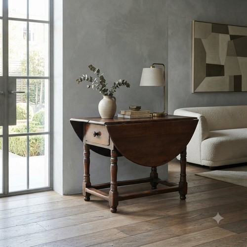 Table ancienne noyer peuplier - table,