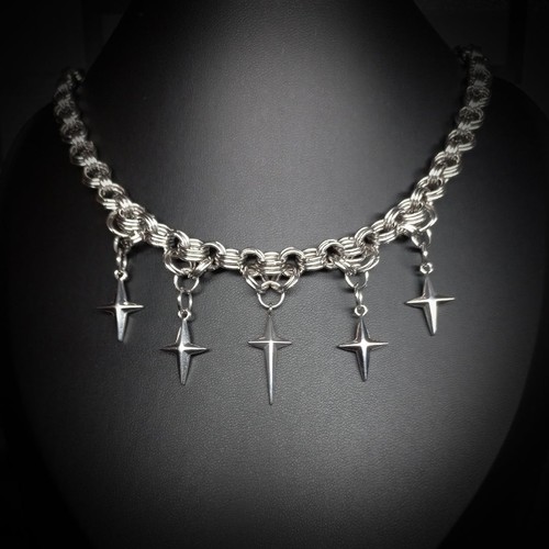 Collier constellations acier - collier, d'acier