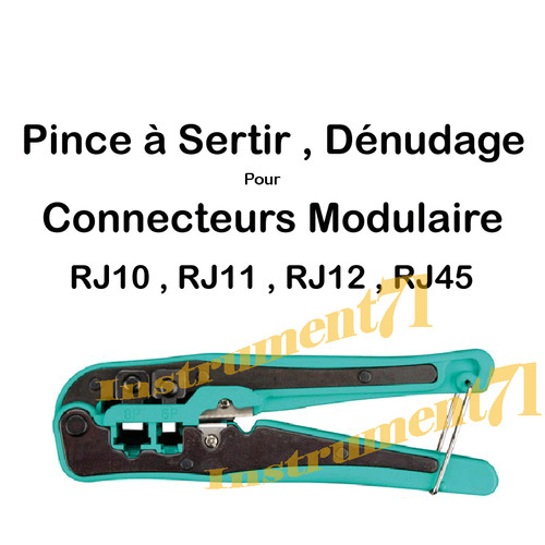 Pince sertir pour fiches - pince,