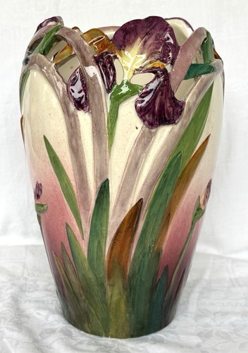 Vase barbotine delphin - barbotine,