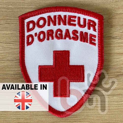 Donneur orgasme écusson - donneur, |