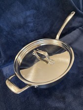 Breville 4QT. 4 Quart Saucier Pot Pan Lidded 16T Stainless Steel