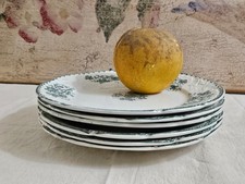 Vaisselle ancienne - Terre de Fer Modèle Richelieu - 6 Assiettes à dessert