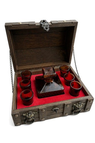 Coffret bar pirate vintage
