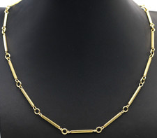 Chaîne Collier À Barres Or