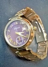 Montre ELIPSE cadran rond doré fond mauve violet