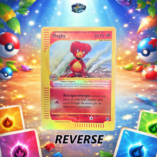 Carte pokémon magby reverse - pokémon,