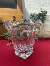 Vase en Cristal Transparent – Style Moderne des Années 1980/1990