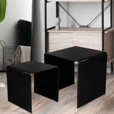 Table Basse En Verre Noir H 42