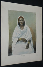 PHOTO PRINTED 1895 EGYPT NUBIA NUBIAN EGYPT