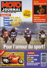 MOTO JOURNAL 1096 SUZUKI RGV 250 HONDA VFR 400 YAMAHA FZR KAWASAKI ZXR BIMOTA