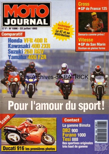 Moto journal 1096 suzuki rgv - journal,
