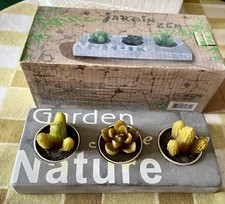 Jardin Zen avec 3 Bougies