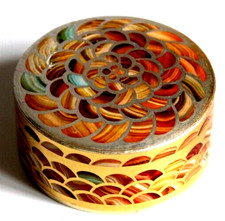 GUERLAIN Poudre libre  Collection Les Météorites Boîte vide diamètre 7,5 cm