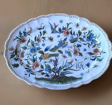 Plat Ovale Faïence De Sinceny