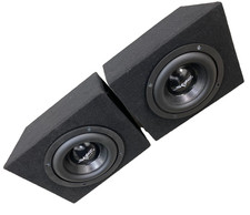 (2) Black Atrend Bbox Pro Audio Tuned 6.5" Speaker Enclosures w/Skar Subswoofers
