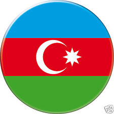5 x sticker 5cm auto moto velo valise pc portable drapeau Rond Azerbaïdjan