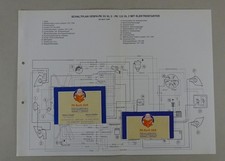 Wiring diagram/electrics Vespa PK 50 XL 2-PK 125 XL 2 with electric starter from 04/1990