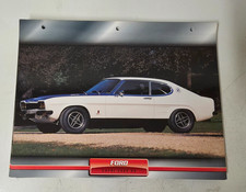 FORD CAPRI 2600 RS CARTE FICHE