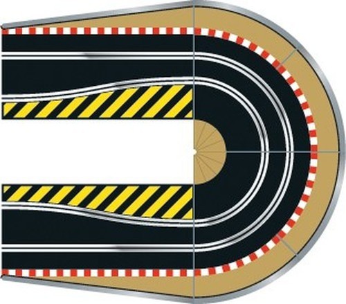 Scalextric hairpin curve track - scalextric,