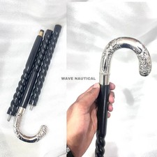 bâton de marche canne argent