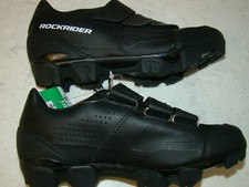 NWT Rockrider MTC XB Womens 7.5 Mens 6 Decathlon Black Biking Cycling Shoe