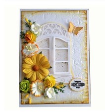 Window Two Frame Metal Dies Cut Cutting Scrapbooking Die Embossing Stencils Card